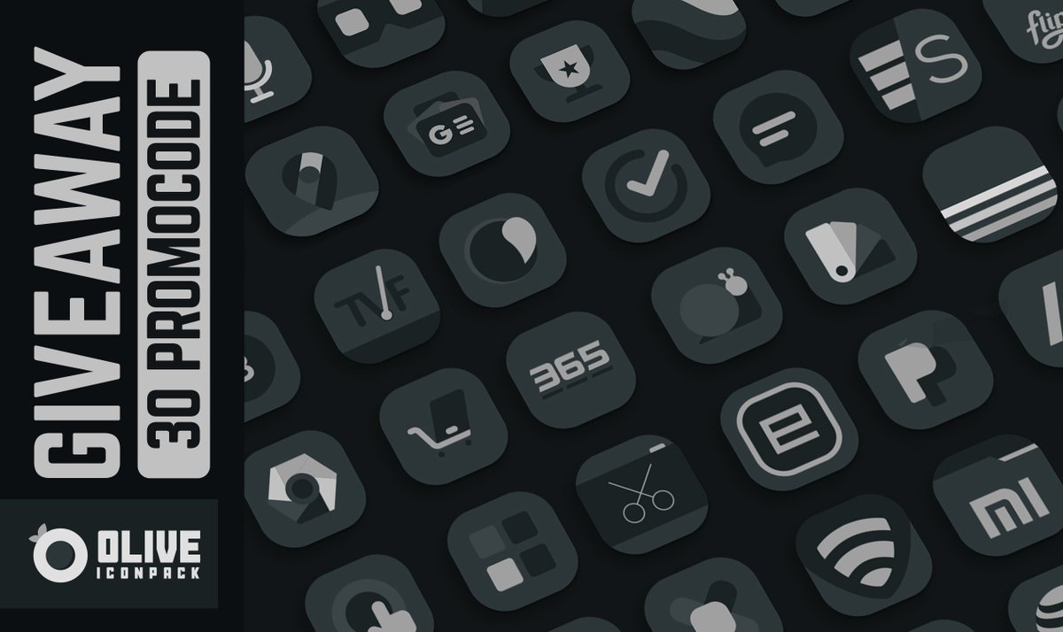 asn360's tweet photo. Olive  Sale + Giveaway

Get it now : https://t.co/NrLViiWq7w
More IconPack 
https://t.co/hZQK2wpN5y

30 Promo codes Giveaway
• Comment &amp; Retweet to Participate https://t.co/bAqizbGbMI