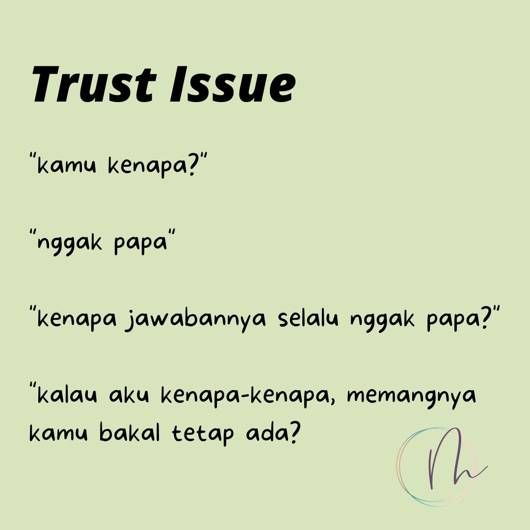 karya // Trust Issue - bi