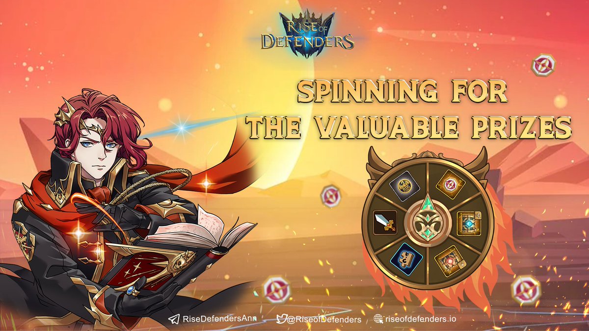 💎SPINNING FOR THE VALUABLE PRIZES💎

🤩With a limitless amount of spins every day, Defenders will have chances to upgrade your team. The rate of rarity items in Wheel of Fortune was increased.

👉Visit here:
t.me/RiseDefendersA…

#ROD #RDR #Riseofdefenders #WheelofFortune