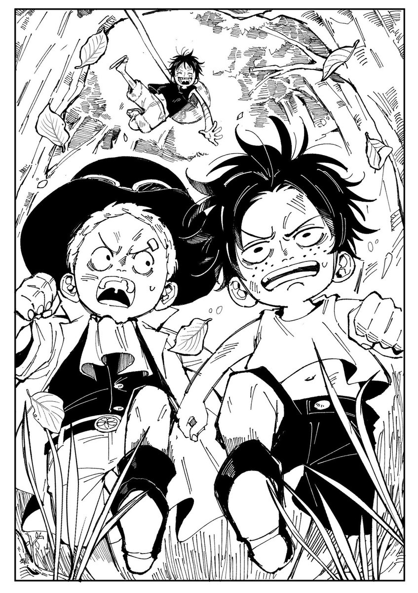 盃兄弟🔥🎩👒
「アイツ、何とかしろよ!エース!!」
#ONEPIECE 