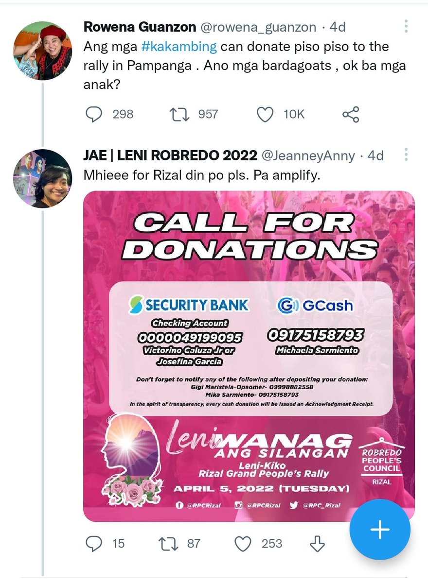 MaywardFanboy93's tweet photo. Uy ngayon pala yung pinang lilimos ni Guanzon na ulol hahaha San kaya next?
#PampangaIsPink #FeelingElite #Kakampink https://t.co/85u0rF7lTM