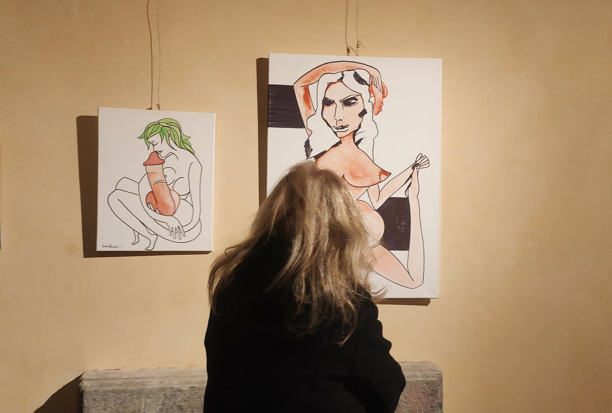 Palazzo Chigi Ariccia Expo Lui visto da lei: pene d'amor perduto a cura di DonneCreatrici opere di Serena Maffia 8aprile-8maggio 2022 #arte #musei #palazzochigi #penedamorperduto #pene #serenamaffia #serenamaffiaartista #serenamaffiapittrice #mostre