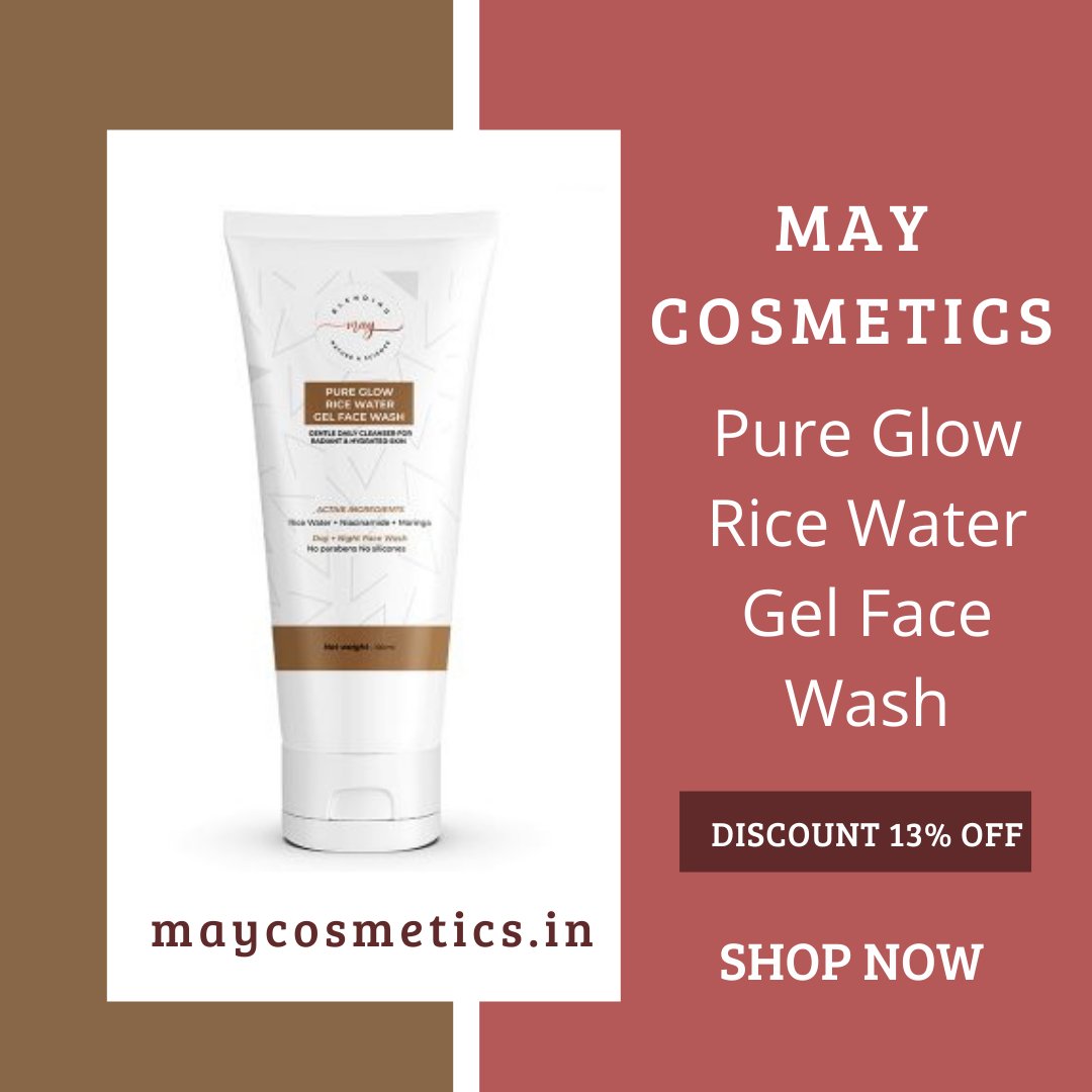 MAY_Cosmetics_'s tweet photo. #MAYCosmetics 💓
Shop Best Pure Glow Rice Water Gel Face Wash online in India. The Pure Glow Rice Water Gel Face Wash is hypoallergenic and free from silicones and parabens.
🛒Shop Now https://t.co/jCdOAySvRH
#RiceWater #facewash #skincare https://t.co/1dyoGH91ib