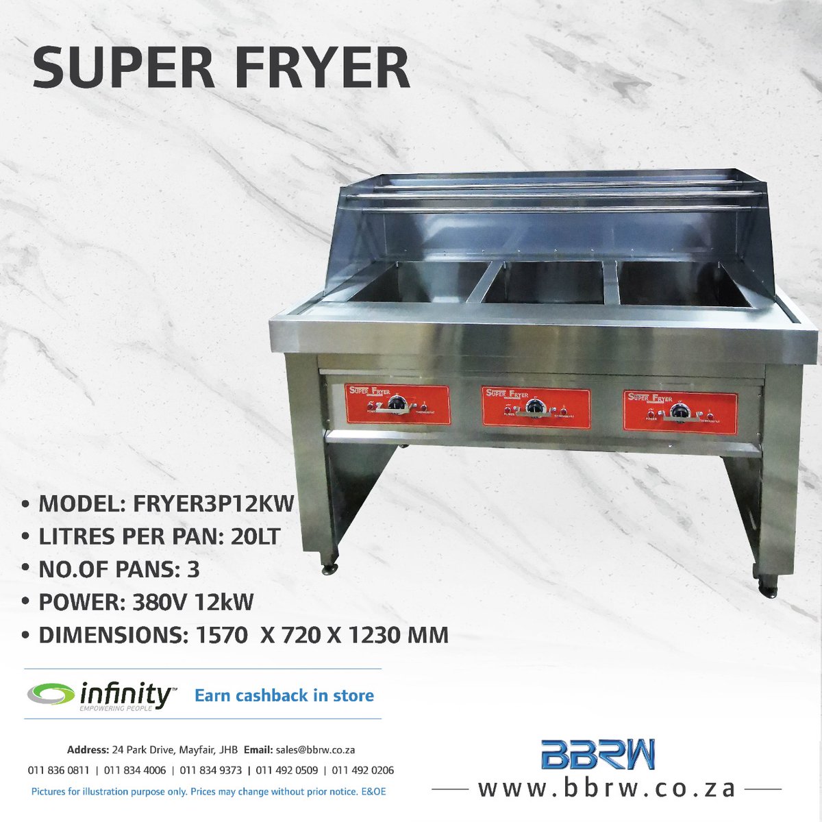 BbrwZA's tweet photo. Fry golden brown and crispy dishes for your customers using the Super Fryer. 
https://t.co/lBxGagucjP
#gasfryer #Spaza #tuckshop #vetkoek #magwinya #Kota #bunnychow #spaza #Loadshedding
#BBRW #business #hustle #Trending https://t.co/lkdBuZFGZc