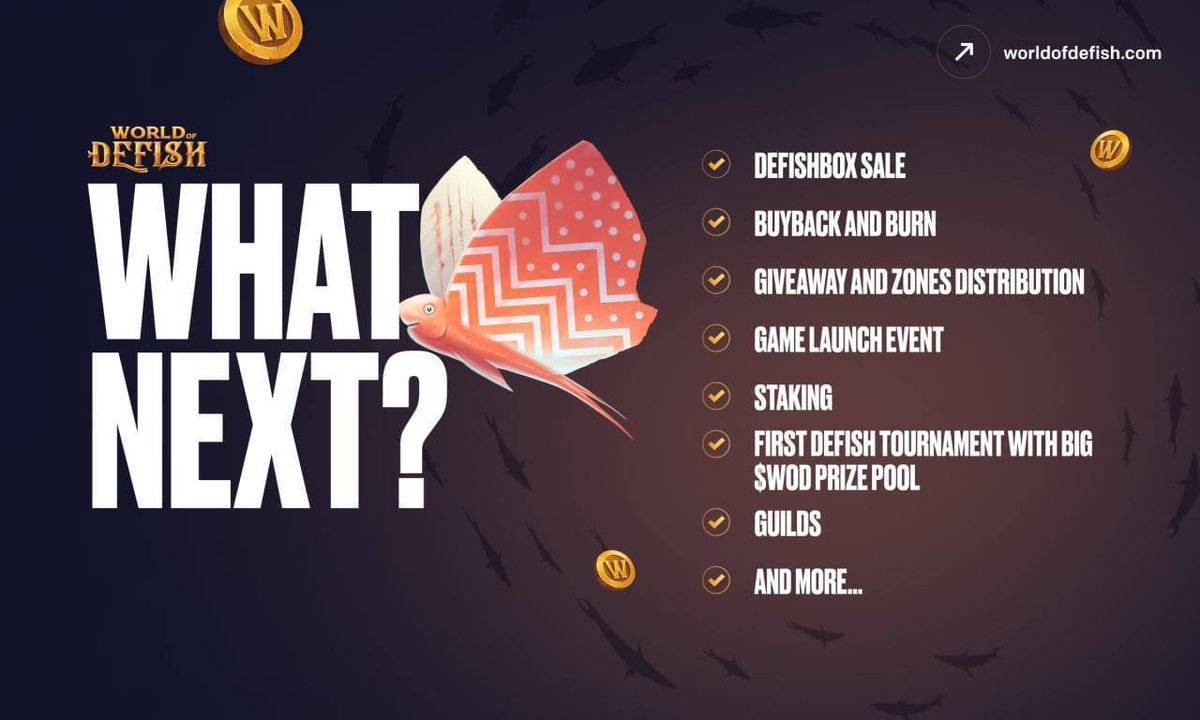 Sunnysam7777's tweet photo. 🔥🔥🔥@WorldOfDefish will be absolutely MASSIVE!🔥🔥🔥
💎TOP-NOTCH #beta version with THOUSANDS of players
💎GAME LAUNCH on 14th April
💎Upcoming fishing contest with HUGE prices
💎BIG GUILDS joining soon
💎Token BUYBACK & BURN coming
#GetReadyForTakeoff 🚀🚀🚀
$WOD 🐠 🐟 🎣 https://t.co/alDxC6LC1X