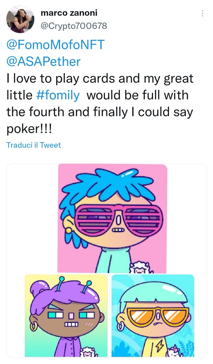Crypto700678's tweet photo. @0xBurnz @FomoMofoNFT @ilverm0ny https://t.co/A6s7w5MrHj
