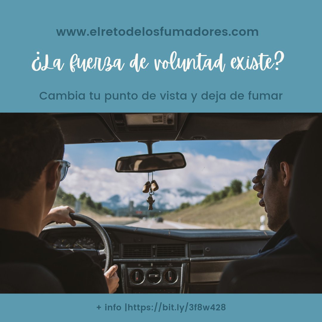 Si la #fuerzadevoluntad influyera para #dejardefumar pregúntate:Que es más difícil? #dejareltabaco o obtener el #carnetdeconducir ? Lee el siguiente post para cambiar de perspectiva: bit.ly/3f8w428

#dejardefumarsisepuede #cambiosdesalud #salud #motivacion <a href="/galarmariela1/">@galarmariela</a>