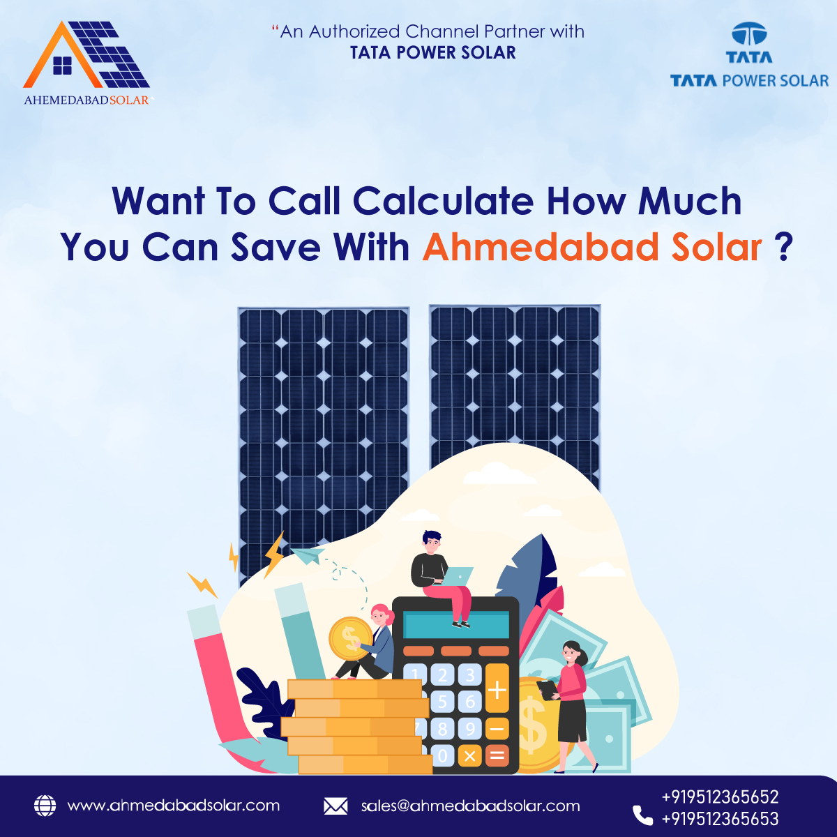 ahmedabad_solar's tweet photo. Want to call calculate how much you can save with #AhmedabadSolar?

No.1 #SolarRooftopProvider in #Ahmedabad, #Gujarat
🌐https://t.co/KnYwvRcTfw

#SolarPanel #TataPowerSolar #Solarrooftop #TataPowerSolarRoofTop #Solarsystem #SolarEnergy #Solarpower #Energy #Renewables #Gosolar https://t.co/WUddqkw76G