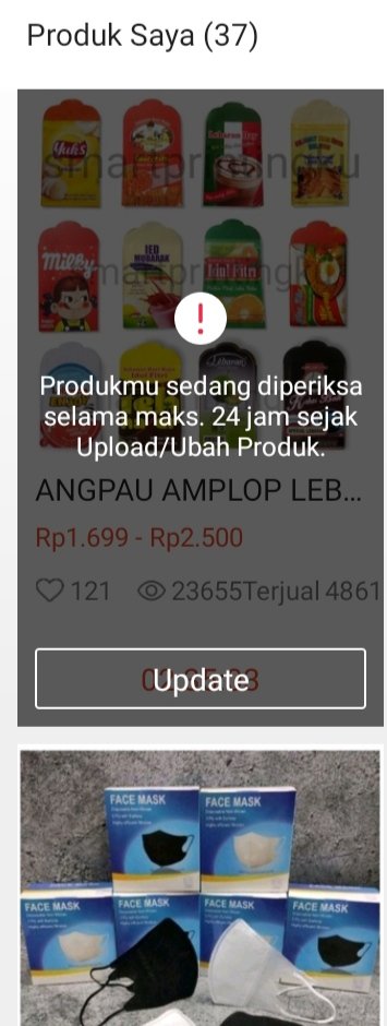 3ristya's tweet photo. @ShopeeCare min ini kenapa kok produk sedang diperiksa? Biasanya kalo nambah variasi/ubah gk kyk gini loh https://t.co/T0ziwljSpk