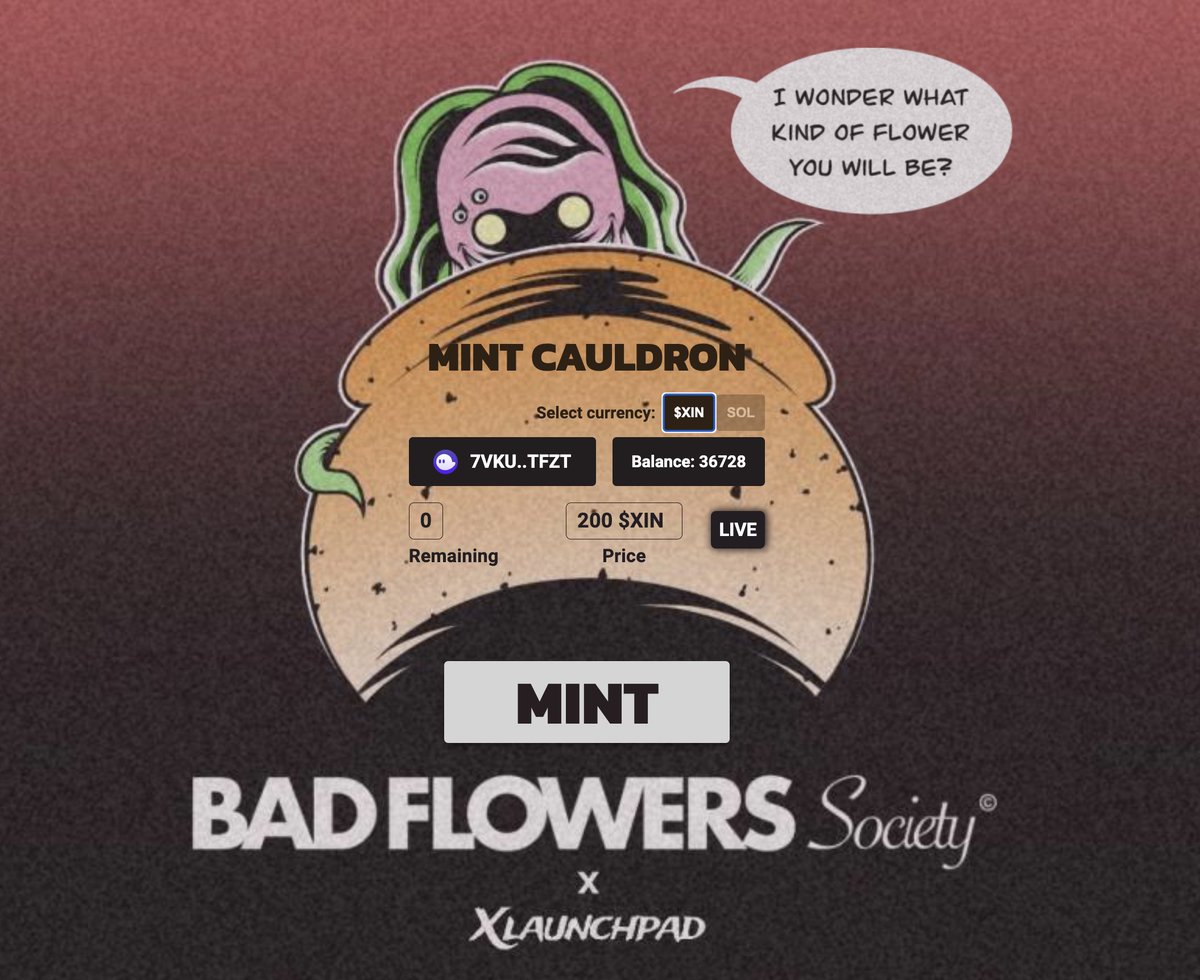 TheGentlemonke's tweet photo. Last night we proved a concept

@XinDragons holders were able to mint @FMugflower NFTs using $XIN

Now imagine a multi-token mint...

Mint with X $DUST or Y $RAD or Z $SOL etc...

wen wen wen https://t.co/KLEFGHoYRh