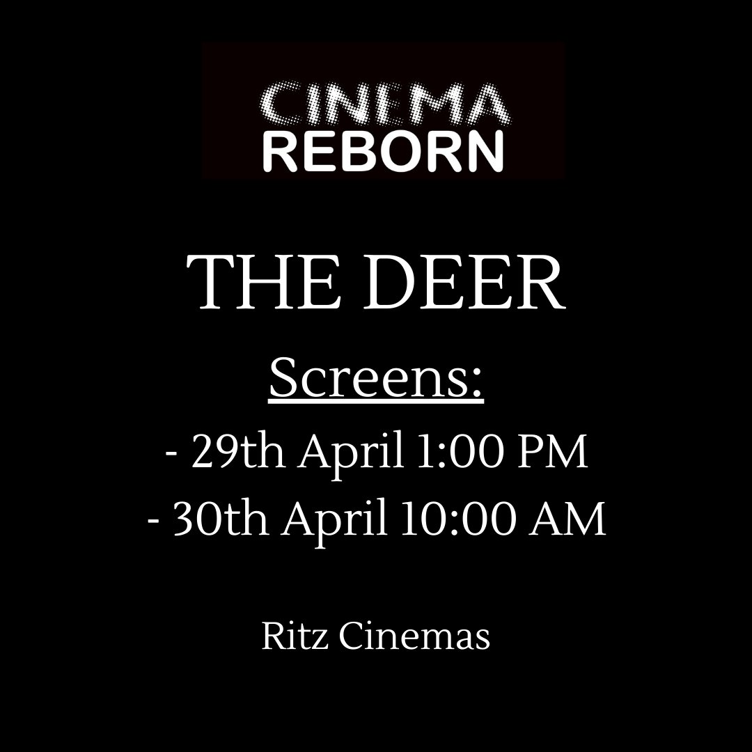 Don’t miss this rare screening of Iranian filmmaker Masoud Kimia’s deeply moving political manifesto The Deer (1947). 
1:00 PM FRI APRIL 29TH // 10:00 AM SAT APRIL 30TH  Randwick Ritz <a href="/ritz_cinema/">Ritz Cinema</a>
Tickets in bio and at cinemareborn.org.au
#cinemareborn #sydneyfilmfestival