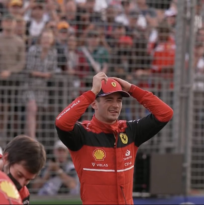 sevmmv's tweet photo. You deserved! 
@Charles_Leclerc 
@ScuderiaFerrari 
@F1 
#charlesleclerc #Scuderiaferrari #ForzaFerrari #Formula1 #AustralianGP #Qualifying #pole https://t.co/hbL9ZPVSTA