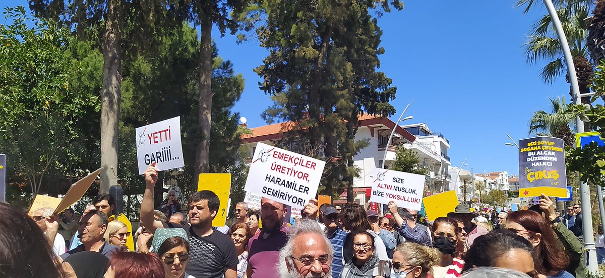 Datça'da hep bir ağızdan #YeteGari Geçinemiyoruz dedik.