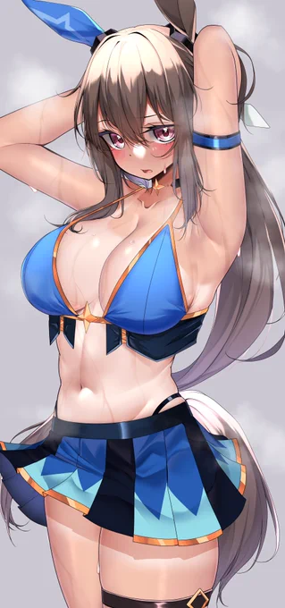 #ウマ娘 
#ウマ娘プリティダービー 

水着アヤベさん出来ました。 