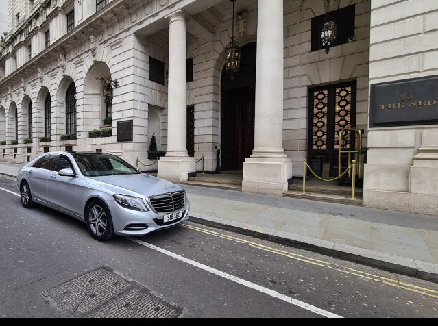 SL_Executive's tweet photo. The Ned, London a very popular hotel transfer from Essex. Mercedes chauffeur transfers. We have been Established 17 years this month. Probably the largest fleet of Mercedes in Essex. https://t.co/w6RRFDHjxn