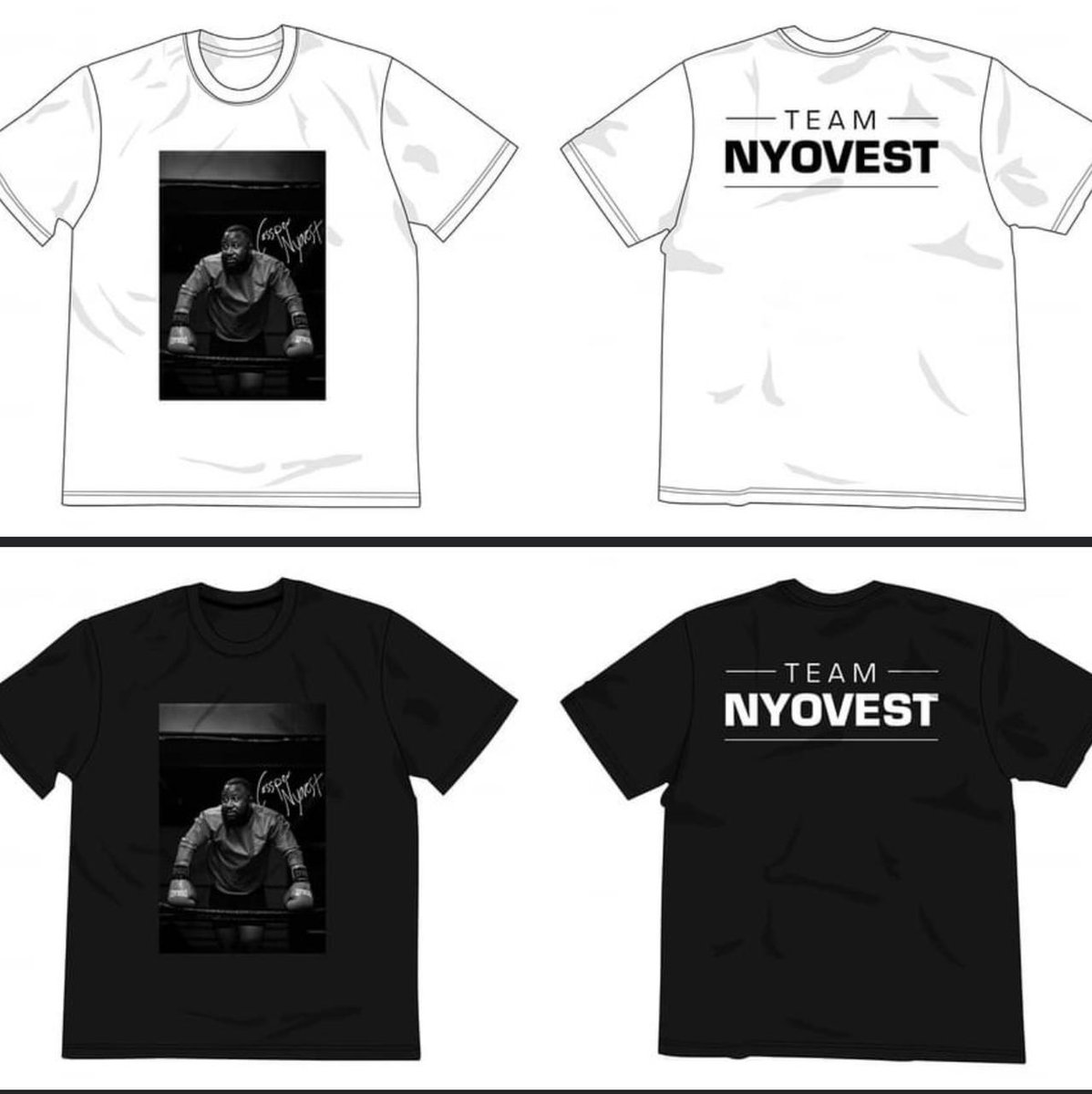 casspernyovest's tweet photo. #TeamNyovest T shirts for sale at the fight tonight. R300 each. Get yours to show them #ImWithCass https://t.co/Utb54yNFNS