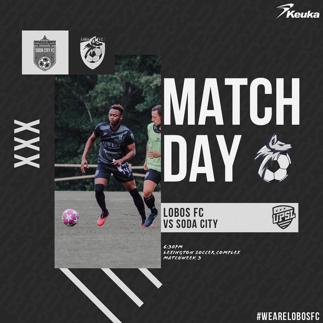 LobosFC (@lobosfc2019) on Twitter photo IT’S MATCHDAY‼️
Come on out to Lexington Soccer Complex at 6:30pm as we take on <a href="/SodaCityFC/">Soda City FC</a>
Address : 213 Barr Rd, Lexington, SC 29073
-
-
-
#wearelobosfc #upslsoccer IT’S MATCHDAY‼️
Come on out to Lexington Soccer Complex at 6:30pm as we take on <a href="/SodaCityFC/">Soda City FC</a>
Address : 213 Barr Rd, Lexington, SC 29073
-
-
-
#wearelobosfc #upslsoccer