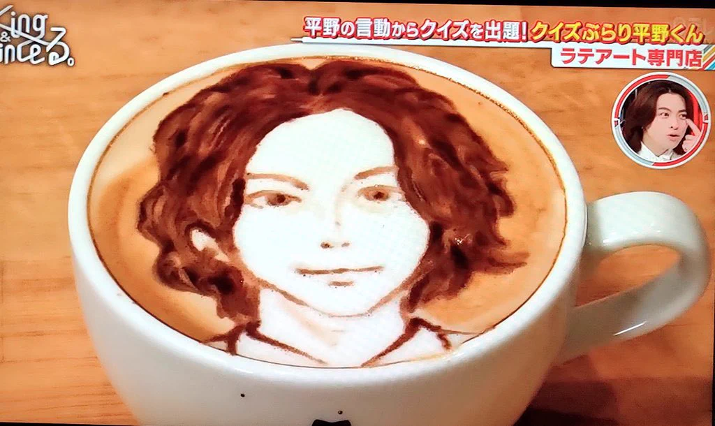 平野紫耀そっくりラテアートが素敵！@HATCOFFEE
