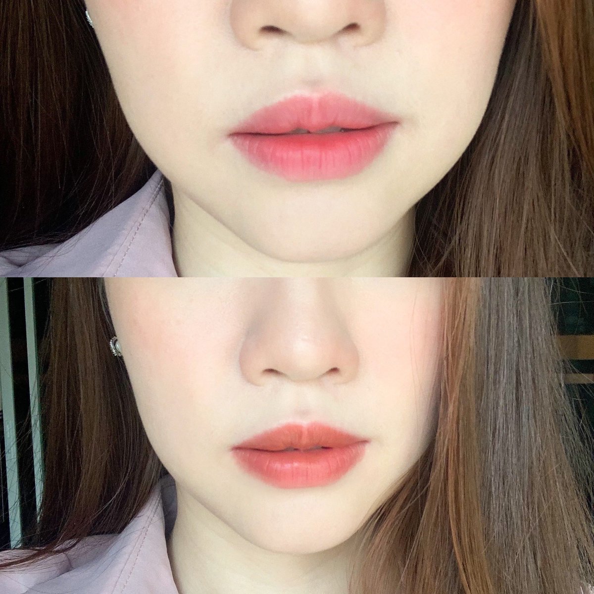 koyykois's tweet photo. ลิปแบรนด์ 2P 2 รุ่นนี้ สีนี้คือดีมากกก รุ่นสีชมพูป็นเนื้อละมุนทาแล้วได้ฟิลปากเบลอๆ สวยมากก ส่วนรุ่นสีส้มพีชจะเป็นลิปละอองน้ำ เนื้อไม่แห้ง ฉ่ำๆ เม็ดสีชัด ติดทน ชอบมากก👄💄🍑 https://t.co/4KEtJ8KQRS