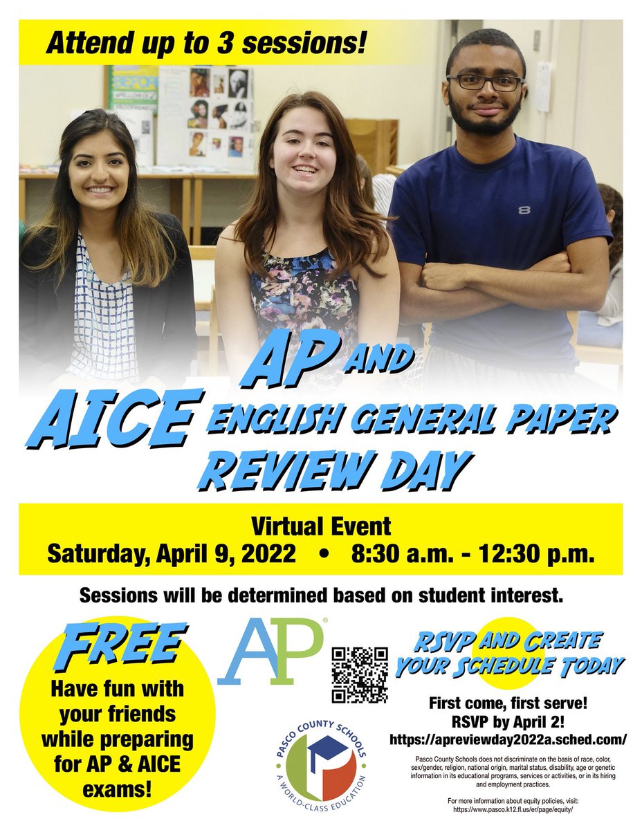 It’s not too late! Check out AP Review day! Mrs. Byrd is giving all the tips for EGP. 💙🧡💚. apreviewday2022a.sched.com