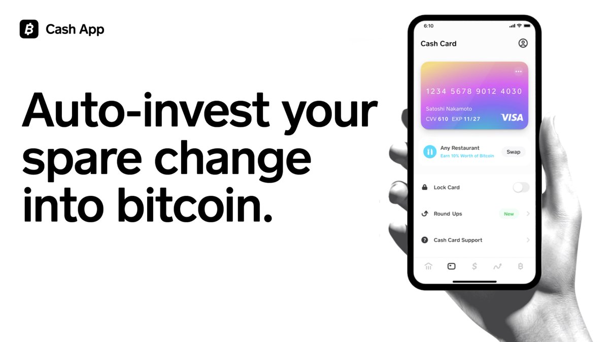 Cash App announced 3 new #bitcoin products at #Bitcoin2022: 1⃣ Paid in  Bitcoin – auto-invest a % of your paycheck into bitcoin. 2⃣ Bitcoin Round  Ups – auto-invest your spare change into