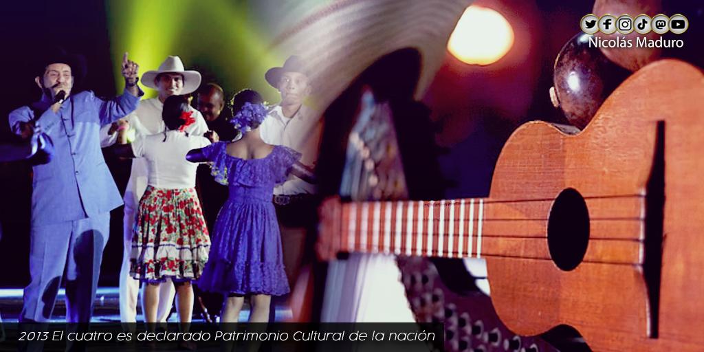 El “Cuatro”, un instrumento que está presente en la mayoría de las manifestaciones artísticas del Pueblo, una expresión de nuestra venezolanidad. A 9 años de ser declarado como Patrimonio Cultural de la Nación, invito a promover su práctica y estudio en los más pequeños.