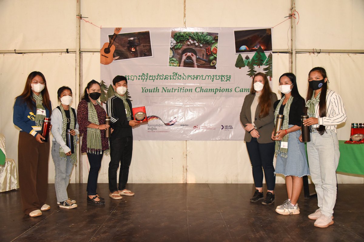 HKroeun's tweet photo. Congratulations to our youth nutrition champions for great competition to cook healthy food! Thanks to Dr Sanne for honoring this. @SanneSigh https://t.co/lAlWXKnaDQ