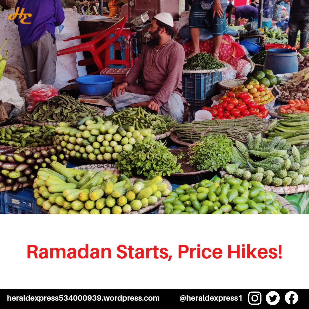 HeraldExpress1's tweet photo. During Ramadan the price of commodities increases. It has become a rule in the market but what about this year?
More: https://t.co/qLwjzQDWmu

@MoJoJamil 
#MoJo #Ramadan #MobileStory https://t.co/OmgeT9VubA