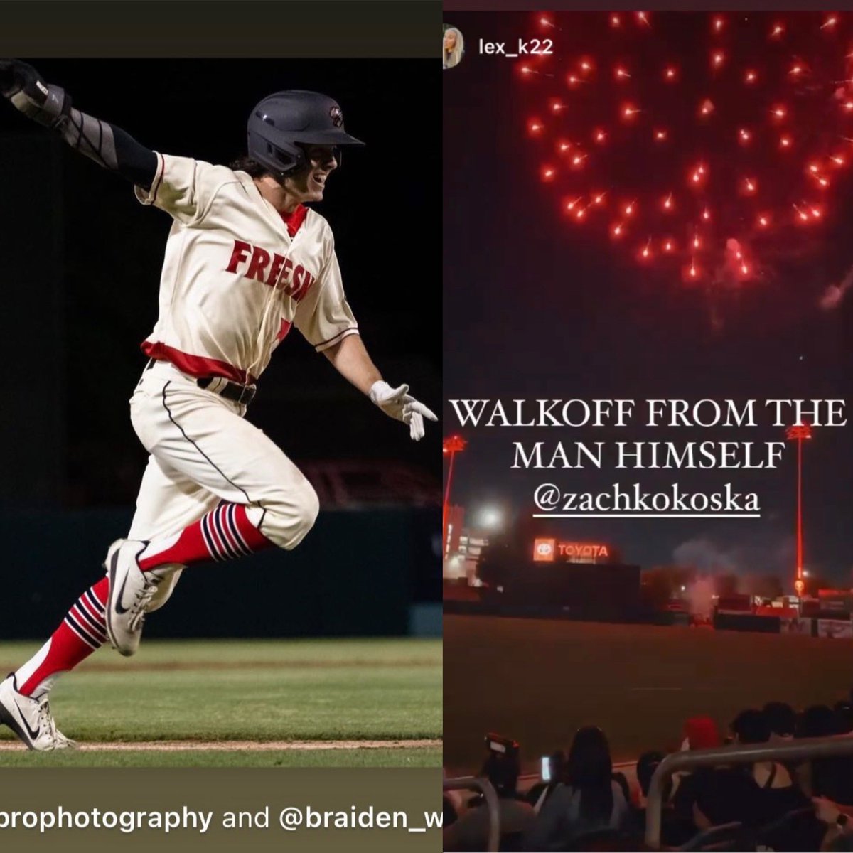 Koko!!! 1st game, 1st walk off!