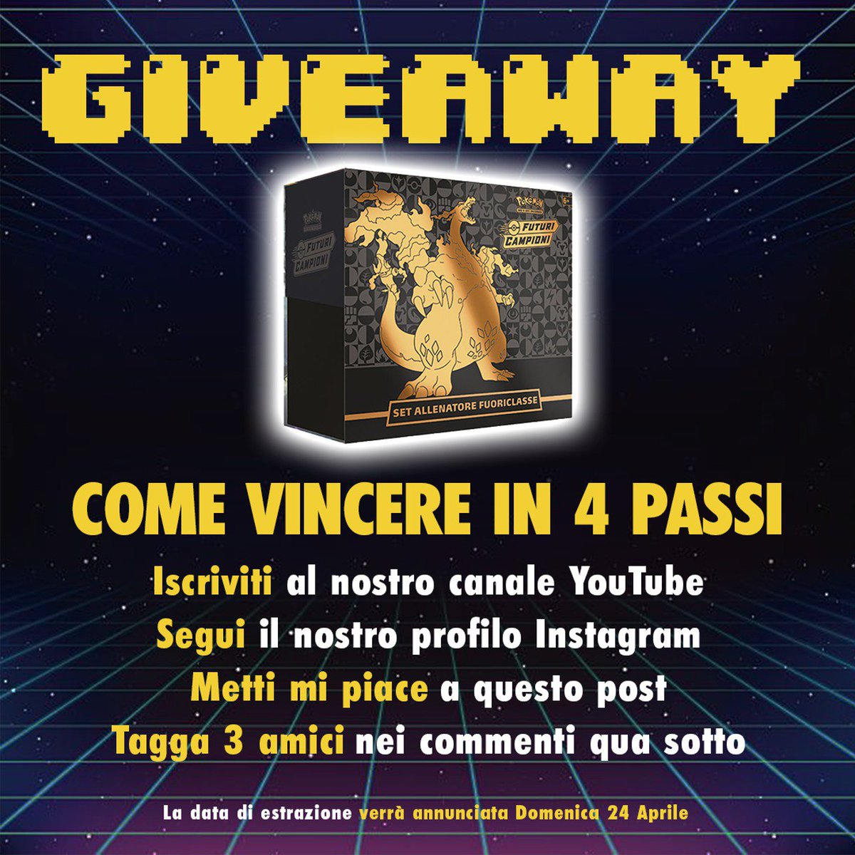 ShogunateTcg's tweet photo. ⚠️GIVEAWAY⚠️
Per festeggiare i 250 iscritti al nostro canale YouTube, annunciamo GIVEAWAY di ShogunateTCG!
Per partecipare:
1. Segui @shogunatetcg su Instagram e Youtube;
2. Metti mi piace a questo post (Su Instagram);
3. Tagga 3 amici qui nei commenti del post (su Instagram) https://t.co/Dm97GyKUdB