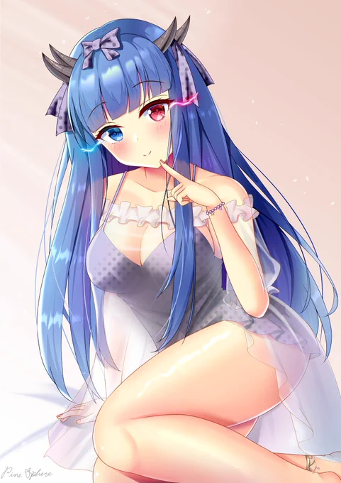 #自分が何度も投稿してしまう画像 
#アズールレーン 
悩んだけどパジャマ伊吹ちゃん🎀💓 