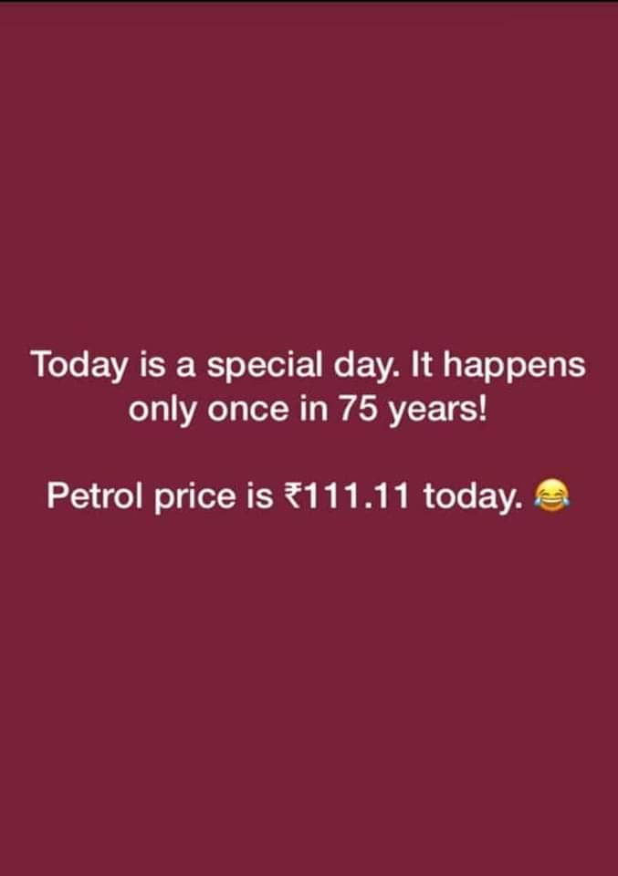 AajFake's tweet photo. @puneetsinghlive #nimbu #PetrolDieselPrice #CSKvSRH #memecoin https://t.co/J0CjtcgziZ