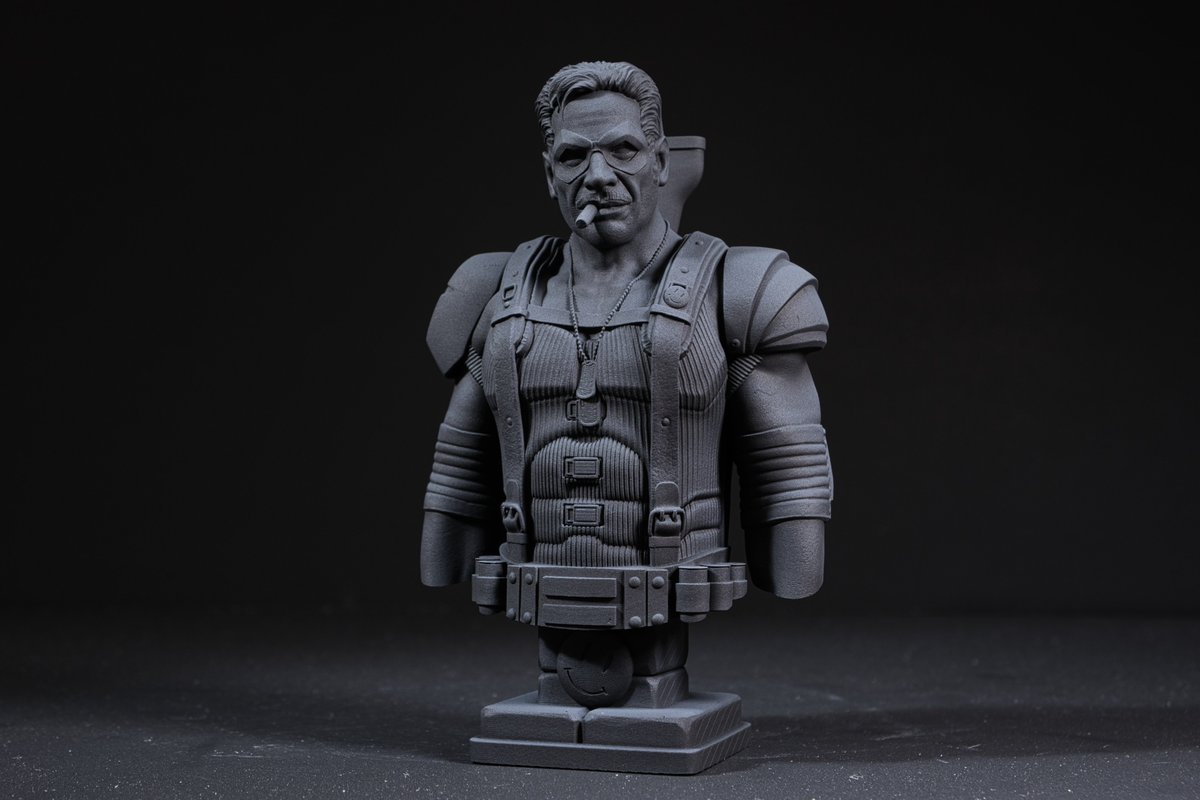 The Comedian 
Sculpted in <a href="/pixologic/">pixologic</a> Zbrush and rendered in <a href="/KeyShot3D/">KeyShot</a> 
Resin 3d print credit to the amazing <a href="/CharroZuck/">charro zuck</a> 

#3Dprinting #3dmodeling