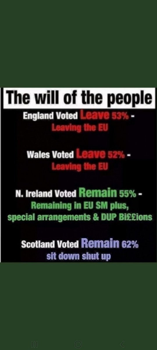 STARBRIGHT164's tweet photo. @claireroberts02 @LeoVaradkar @guse_guse Know your place 🏴󠁧󠁢󠁳󠁣󠁴󠁿 with not so much as a by your leave 🏴󠁧󠁢󠁳󠁣󠁴󠁿 out 🇪🇺 #Brexit #BrexitLies #BrexitBribes 

#ScottishIndependence 🏴󠁧󠁢󠁳󠁣󠁴󠁿 https://t.co/d1GL4xVxhN