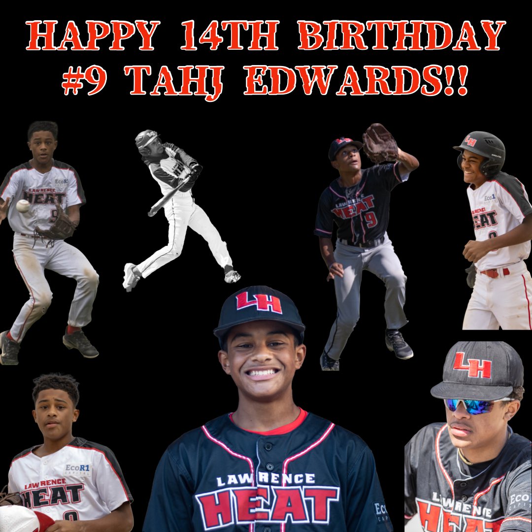 YBC_KS's tweet photo. Happy 14th Birthday to our resident funny guy - OF #9 Tahj Edwards! #HEATbaseball #lawrenceheat #tahjywahjy #boystomen https://t.co/JkxjlkkIL1