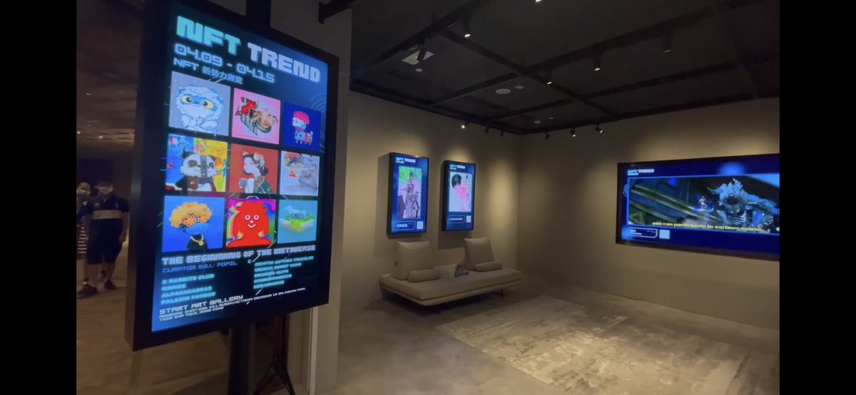 popilart's tweet photo. Excited “NFT TREND” Opening today!👾curated by me,Present 9 of new trend NFT Project. From PFP to Art and Gamified virtual land.
✨Opening: Apr 9-15th on @startarthk on HK K11 Art Museum!Join us❤️
#NFTs #NFTCommunity #OpenSeaNFT #popil https://t.co/9fRfjrdMRR