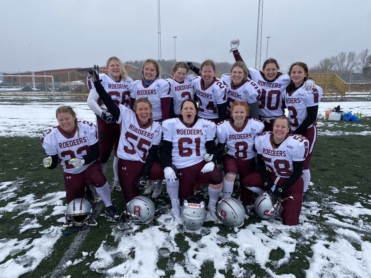 Historisk seger för roedeers damlag.
Det är första gången damlaget besegrar Arlanda Jets, seger siffrorna skrevs till 8-14 #goroedeers 💪🏻🏈