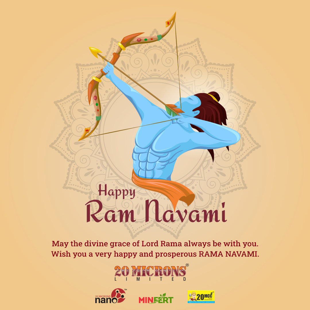 This Ram Navami, may Shri Rama shower you with his blessings. Here’s wishing you and your family on this auspicious day, Happy Ram Navami. 
#blessingsoflordram #festivalday #celebrationwithjoy #positivethoughts #ramnavami #shreeramjanmotsav #20microns