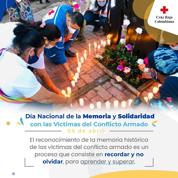 GalvisMarvinE's tweet photo. Día Nacional de la Memoria y Solidaridad con las victimas del conflicto armado. #RecordarYNoOlvidar https://t.co/Q4g1aC5rME