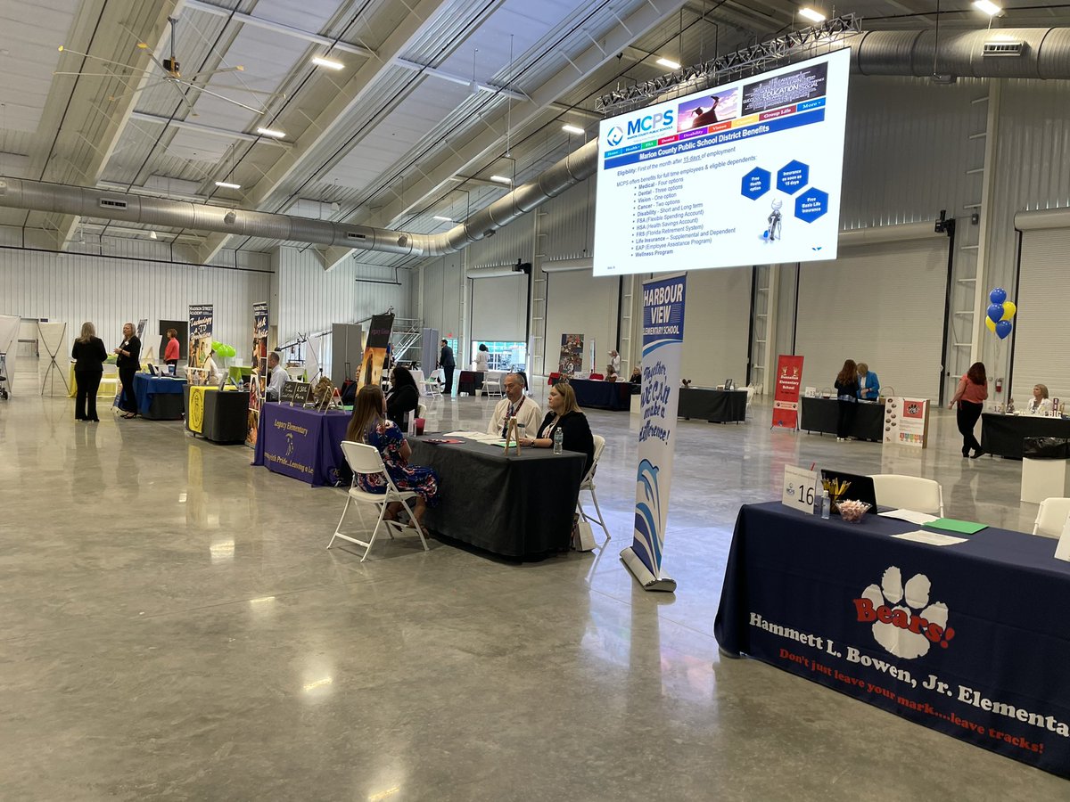 We’re rocking and rolling at our Marion County Public Schools Career Fair! Come on out to see us! <a href="/MarionCountyK12/">Marion County Public Schools</a> <a href="/MCPSengage/">MCPSEngage</a> #career #job #hire #hired #HR #join #recruit