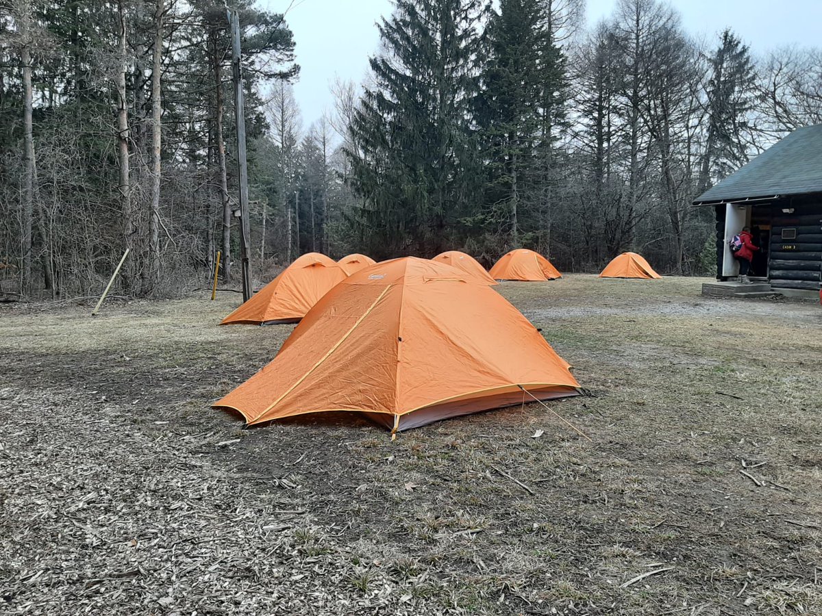 Nice cool morning to wake up in a tent
