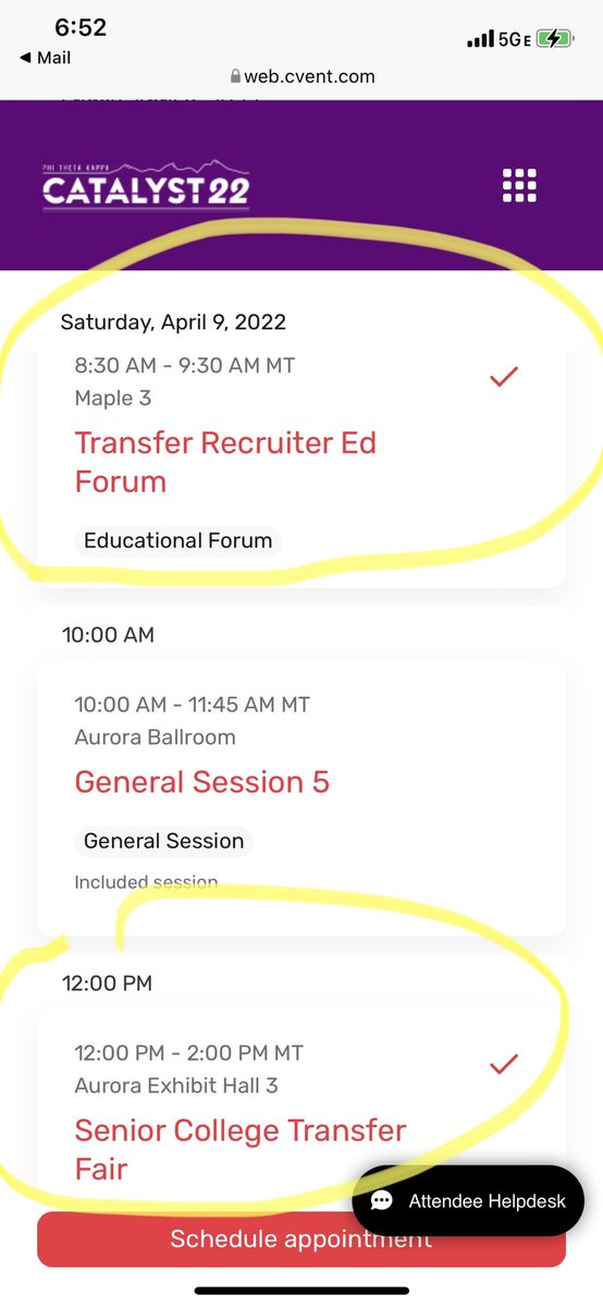 ☀️☕️ Final day of #PTKCatalyst!☀️☕️ Here’s what’s on the agenda for our four-year college partners who are committed to increasing access to opportunities for <a href="/PHITHETAKAPPA/">Phi Theta Kappa Honor Society</a> members ⬇️⬇️⬇️ 
#IAMPTK #transferfair #highered #emchat #collegeadmissions #recruitment #communitycollege