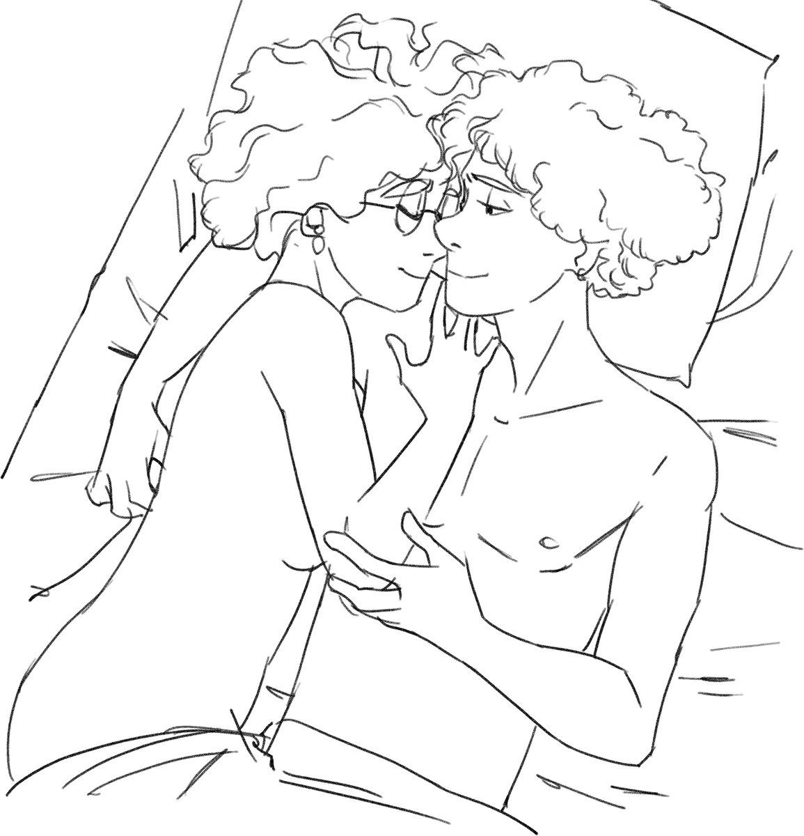 SmilingOnda's tweet photo. Quick sketch done during lunch break at work β€
#γ«γγγ© #CamiMira #miramilo #Camibel #madrigalcest https://t.co/hlE7gKANzD
