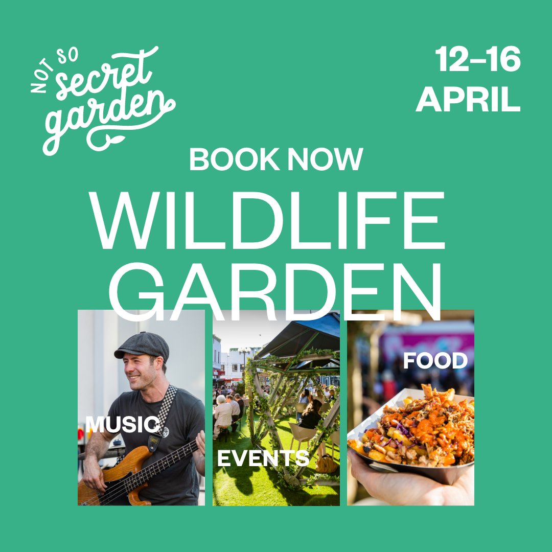 EASTER EVENTS IN THE NOT SO SECRET GARDEN 🐣 

Join us for a two-day family-friendly festival of wildlife and nature-themed fun with entertainment, live music, street food &amp; a packed programme of kids’ wildlife &amp; craft workshops.

Find out more bit.ly/3jhmmfz