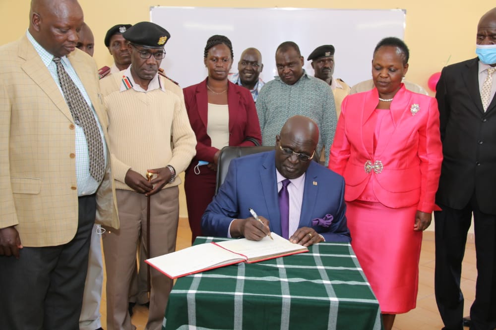 EduMinKenya's tweet photo. EDUCATION Cabinet Secretary Prof. George Magoha has today commissioned CBC junior classroom at Sing'ore Girls High school in Iten, Elgeiyo Marakwet County.
#EducationReforms
#CBCInfrastructure https://t.co/uwPgRgJxhl