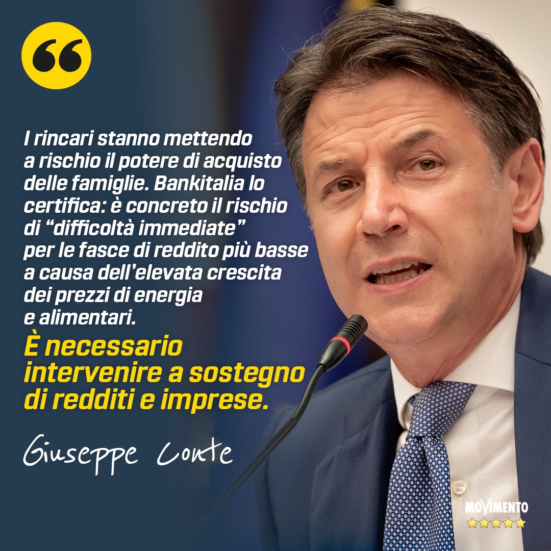 MoVimento 5 Stelle (@mov5stelle) on Twitter photo Non possiamo accontentarci dei 5miliardi previsti nel Def. Chiedo ai leader delle forze politiche di fare quadrato su questo e pretendere misure all’altezza di questa crisi da parte del Governo: sarebbe imperdonabile lasciare cittadini e aziende senza protezione. <a href="/GiuseppeConteIT/">Giuseppe Conte</a> Non possiamo accontentarci dei 5miliardi previsti nel Def. Chiedo ai leader delle forze politiche di fare quadrato su questo e pretendere misure all’altezza di questa crisi da parte del Governo: sarebbe imperdonabile lasciare cittadini e aziende senza protezione. <a href="/GiuseppeConteIT/">Giuseppe Conte</a>