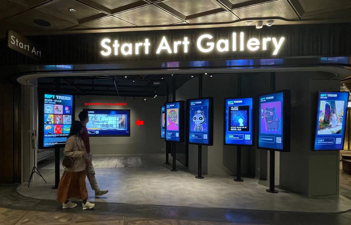 DreamversePro's tweet photo. 🎺So glad to participate in the "NFT TREND" Exhibition organized by @Popilart

⏰Opening Apr 9th-15th On HK K11，Art Museum @startarthk Welcome to visit ！  Wish we can build DreamVerse #Metaverse together

#K11MUSEA #StartArtGallery #DreamVerse https://t.co/3SCTTrirYM
