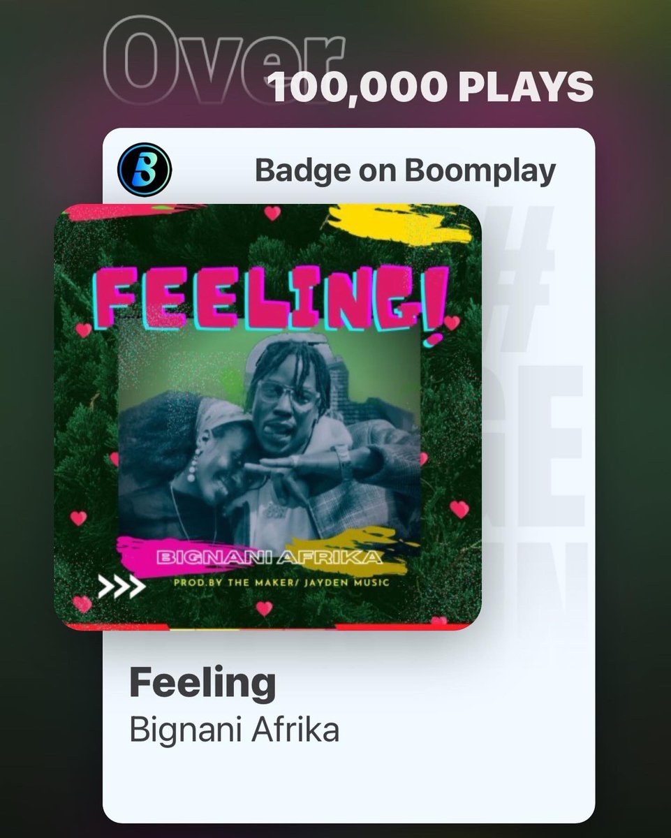 afrikanbreed1's tweet photo. Wow 🤩 What a great feeling😍✊🏾
#100k Streams on @boomplaymusic and still counting⁉️
So proud of my journey🙏🏾😎… Great thanks to my fans, #TheBreedNatives 💙🙏🏾 That’s true love ❤️, Let’s keep building. @boomplaymusic_ug 
#OneWay🚀 #AfricanAmbassador✊🏾 #RealDanceBoss💥 🔥🔥🔥🤞🏾 https://t.co/JAwkp9353M