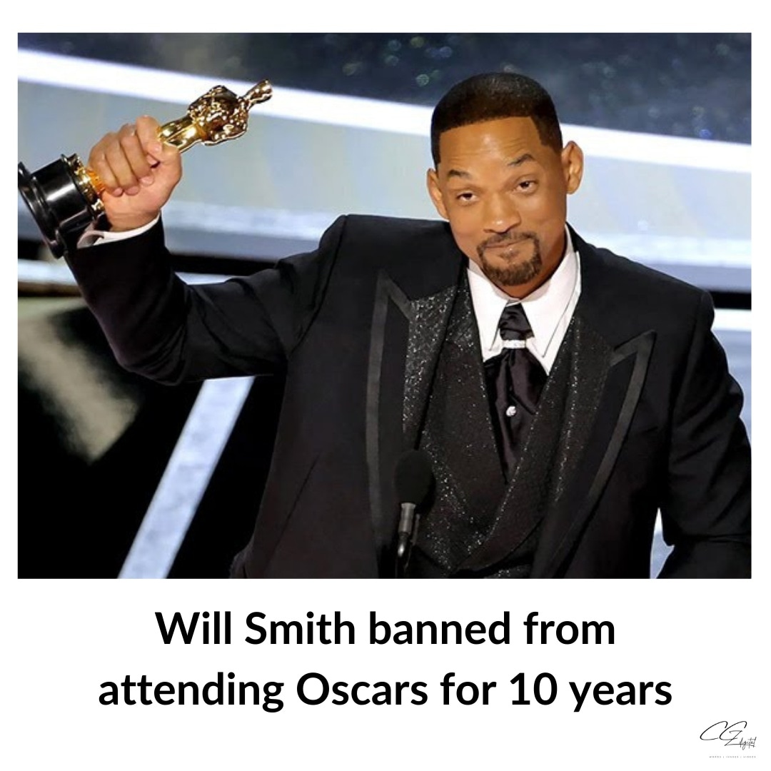 Hollywood's film academy on Friday banned #WillSmith from attending the #Oscars for 10 years after the best actor winner slapped presenter #ChrisRock on stage at the Academy Awards ceremony 12 days ago. #acadmeyawards #hollywood @WillSmithFans