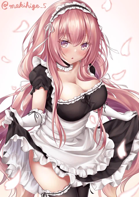 #自分が何度も投稿してしまう画像 
メイド服パーシュースちゃん!✨ 